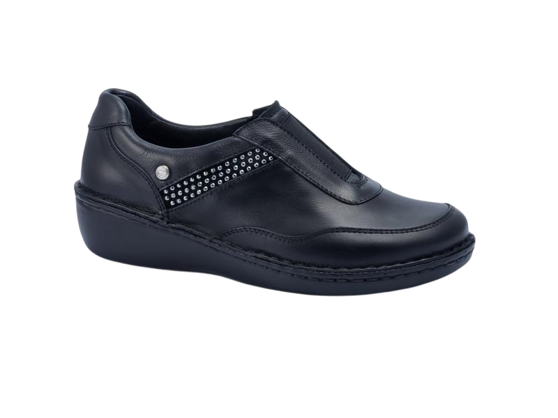 ZAPATO CLARA SLAK F.COMBINADO NEGRO