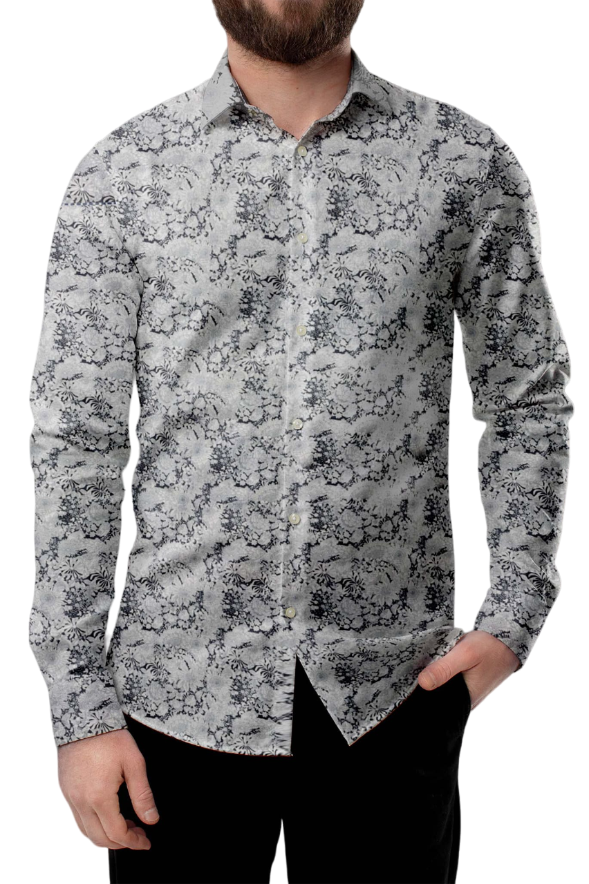 CAMISA M/L BOSQUES SLIM