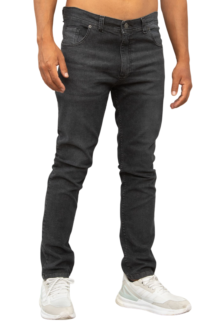 PANTALON JEAN REGULAR BLACK MICRO SPRAY