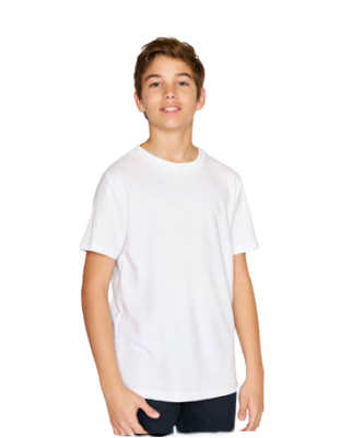 REMERA COLEGIAL PIQUE BLCA