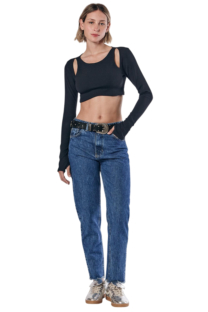 Jean Mom Blue