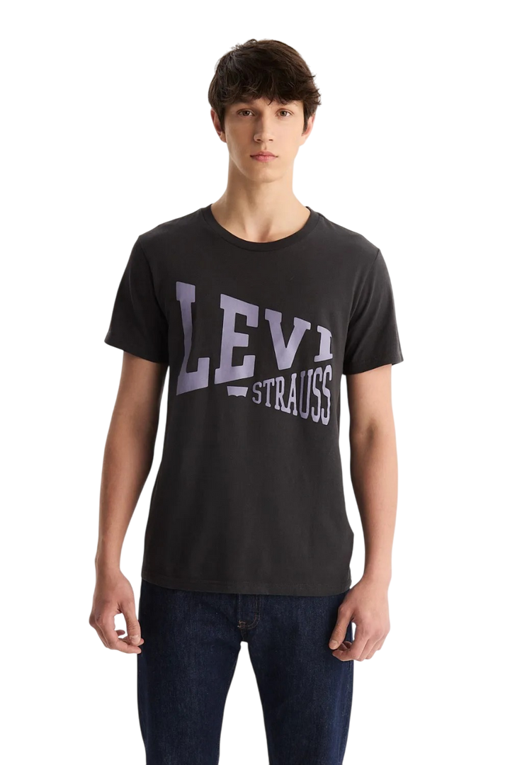 Remera Graphic Set In Neck Levis Black