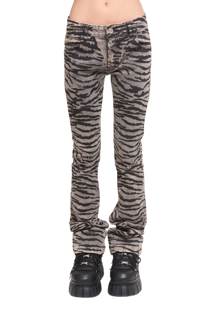 JEAN MIDFLARED ZEBRA
