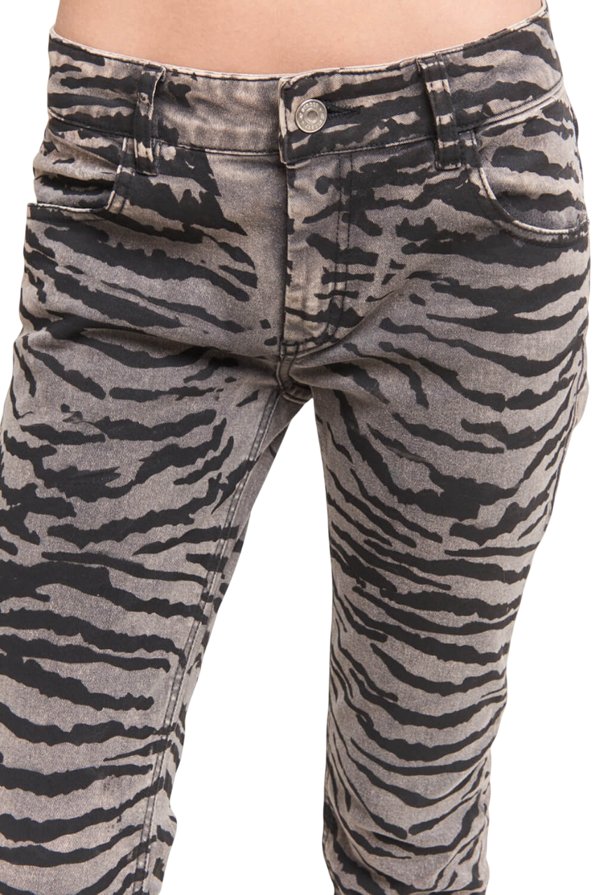 JEAN MIDFLARED ZEBRA