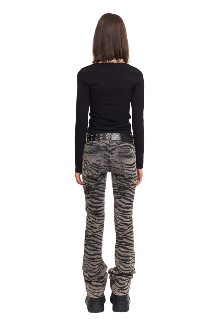JEAN MIDFLARED ZEBRA