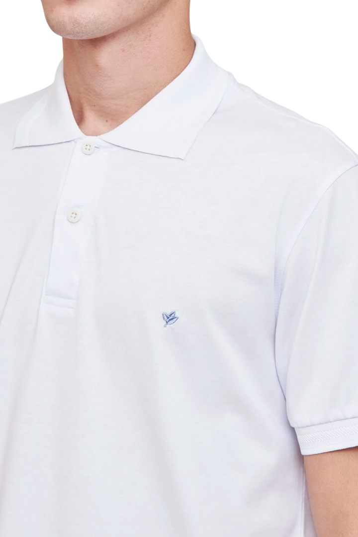 Polo mangas largas cuello espiga jersey liso