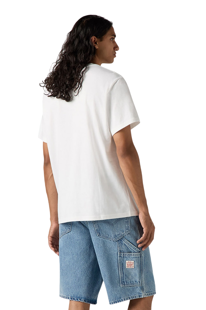 Remera Ss Relaxed Fit Serif 18 White