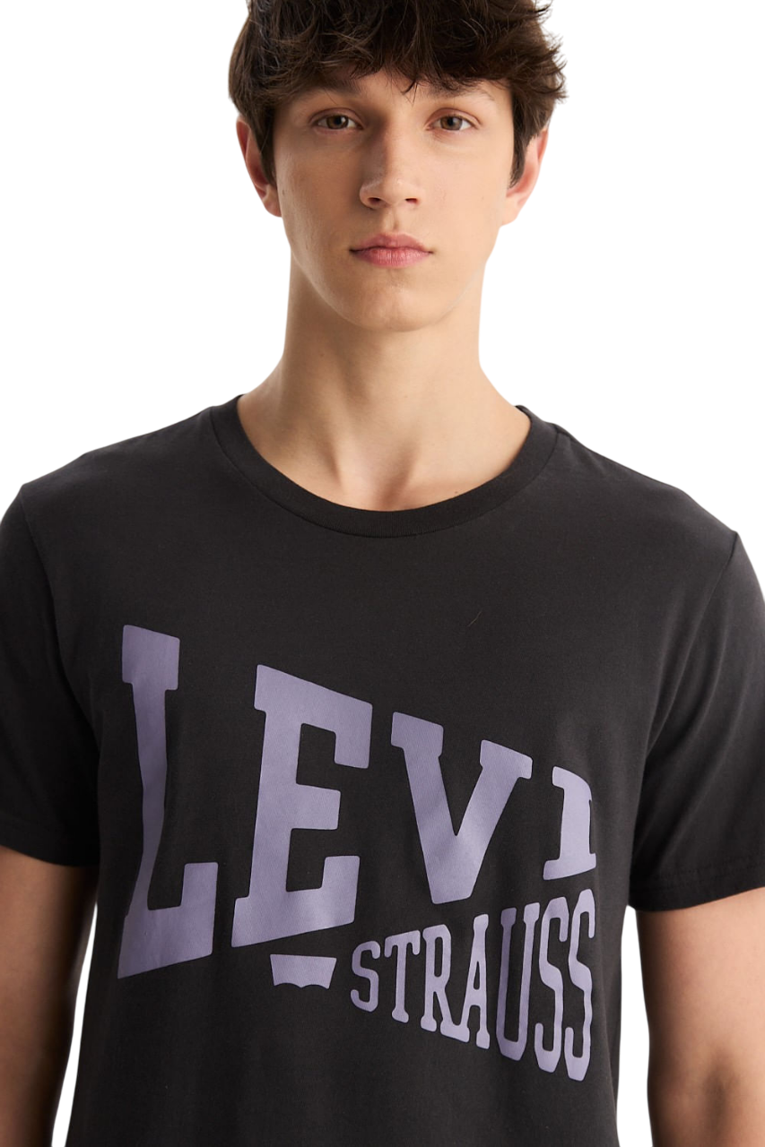 Remera Graphic Set In Neck Levis Black