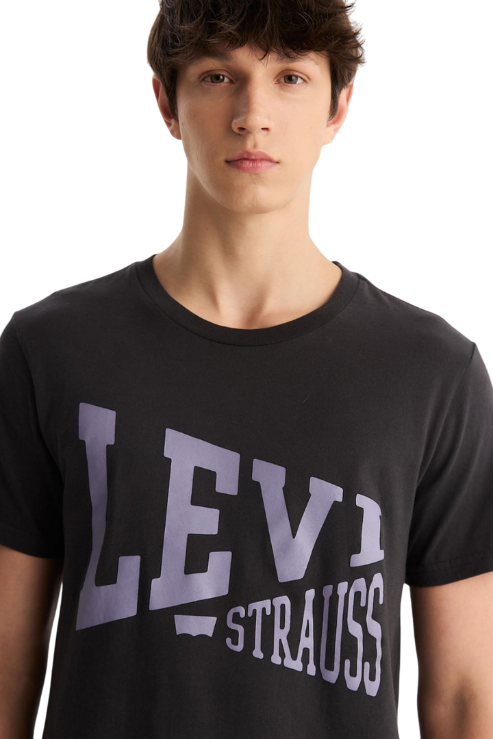 Remera Graphic Set In Neck Levis Black