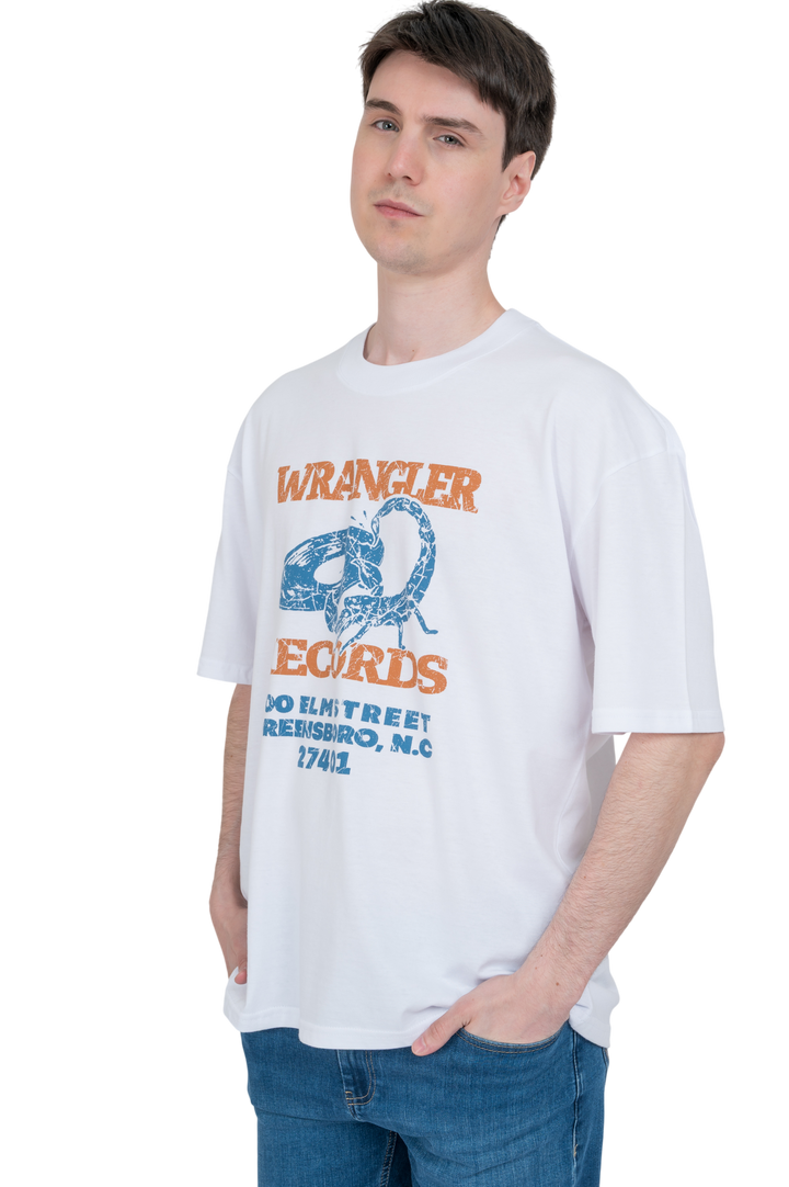 Remera Wrangler Records SS Estampada Regular Fit