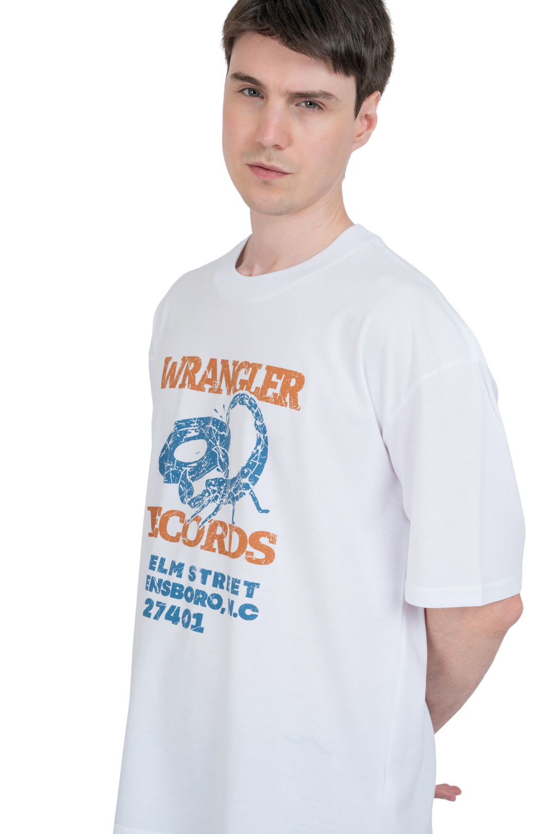 Remera Wrangler Records SS Estampada Regular Fit