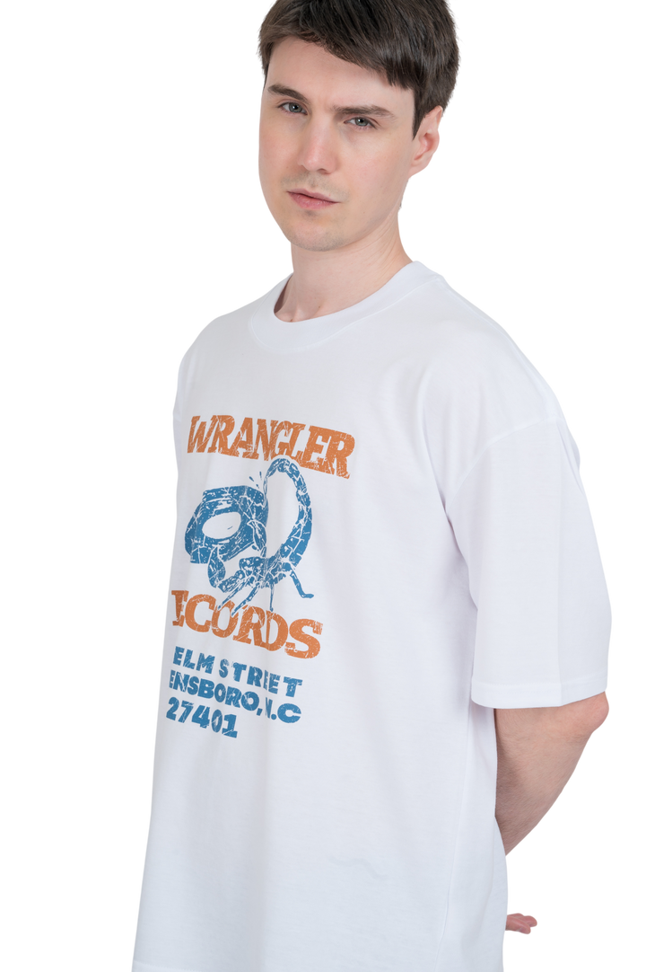 Remera Wrangler Records SS Estampada Regular Fit