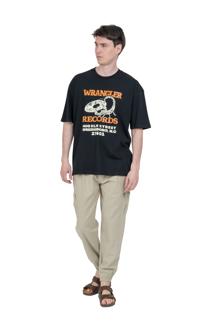 Remera Wrangler Records SS Estampada Regular Fit