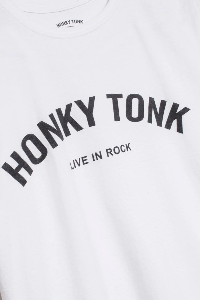 Remera Ht Live In Rock Curve White
