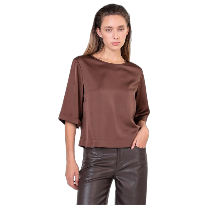 Blusa Melocoton Maite Manga 3/4 Estampada