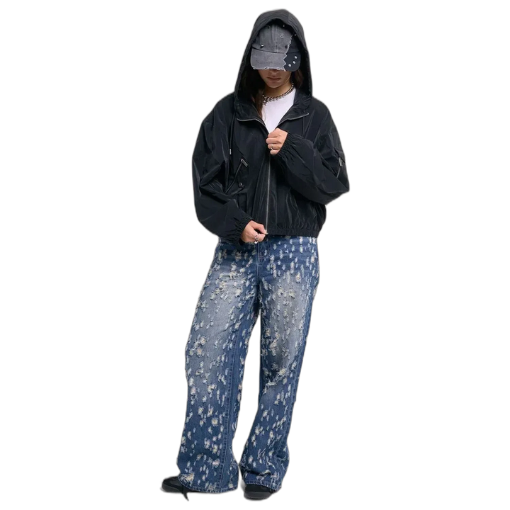Campera 47 Street Oxford Puffer Corta Acolchada