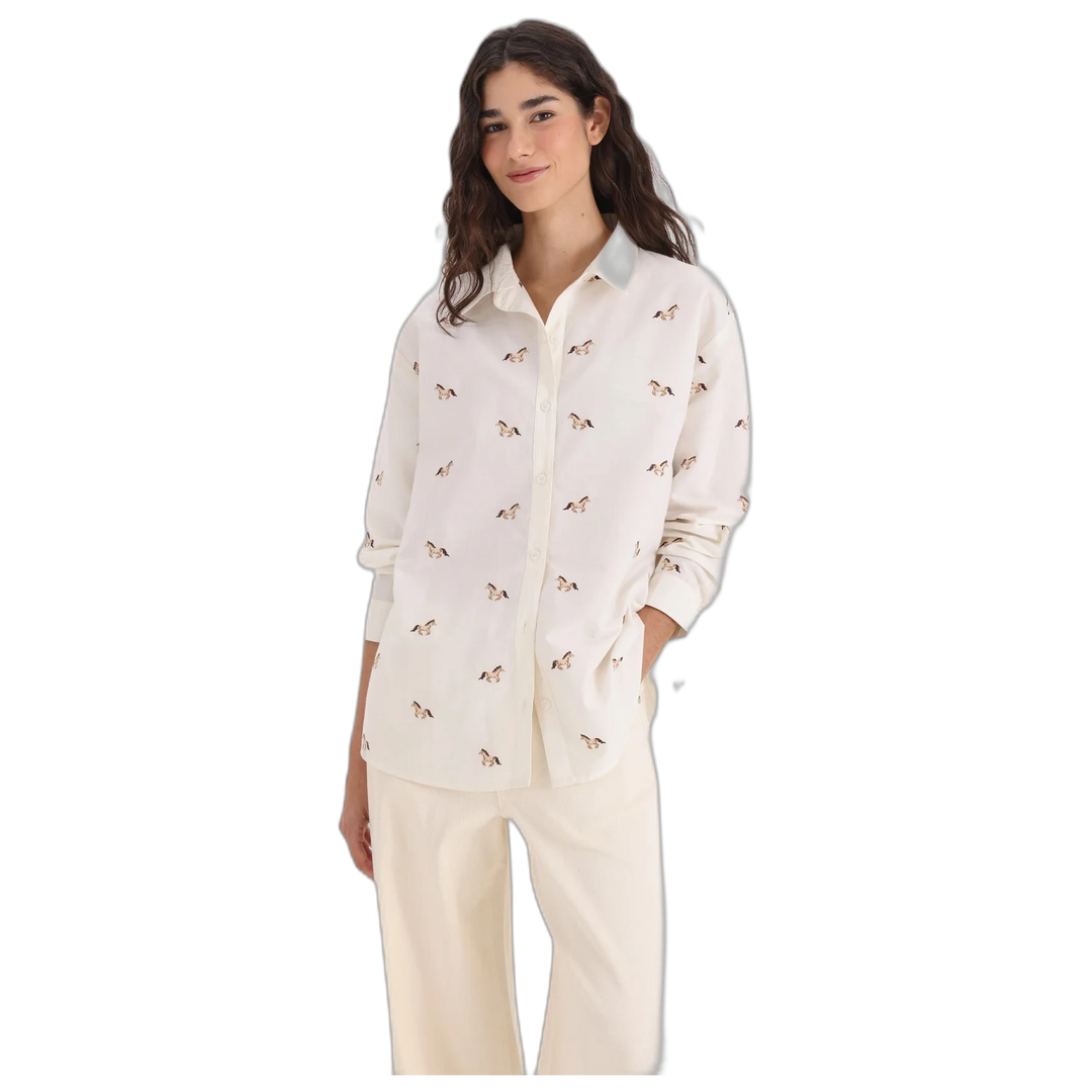 Camisa Bordada Addison Yagmour