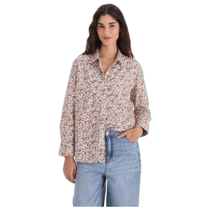 Camisa Yagmour Algodón Liberty Mujer Manga Larga Estampada
