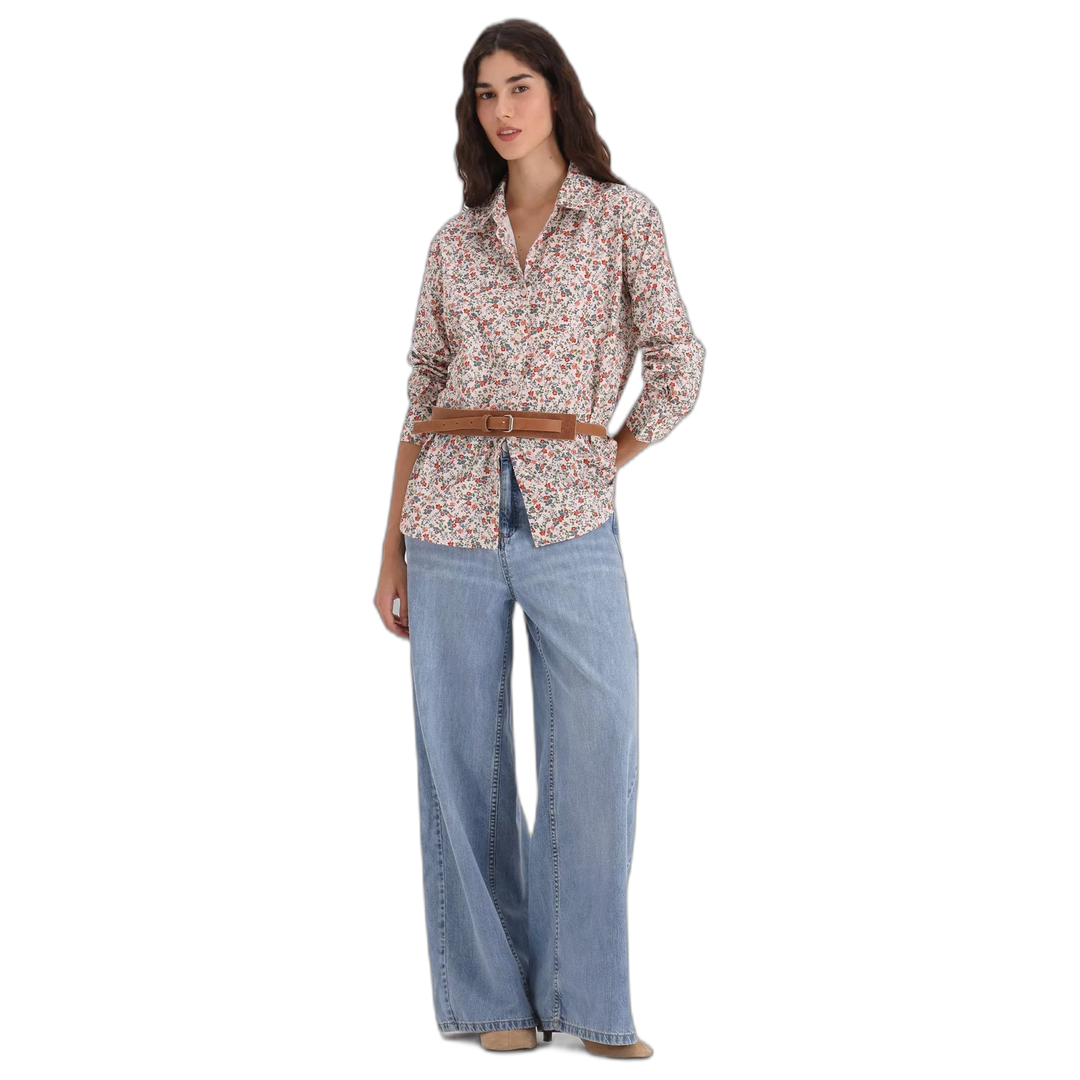Camisa Yagmour Algodón Liberty Mujer Manga Larga Estampada