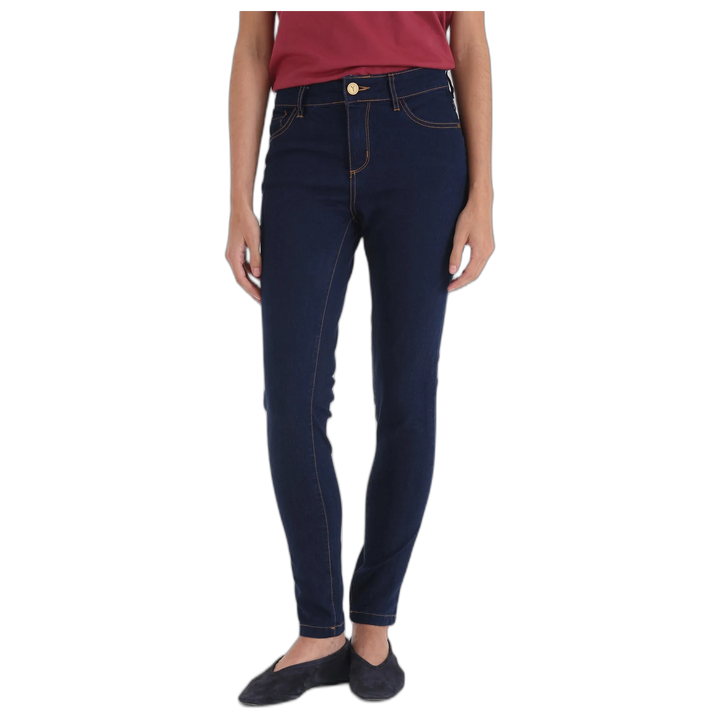 Jean Skinny Tiro Alto Dark Yagmour