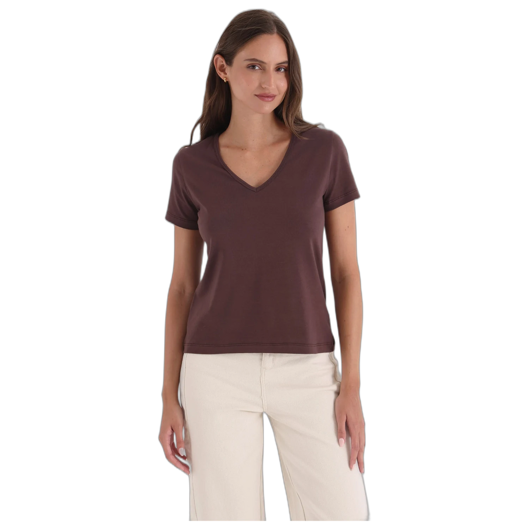 Remera Yagmour Penelope Escote V Manga Corta para Mujer