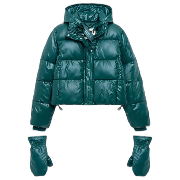 Campera 47 Street Lean Puffer Mujer con Cierre Frontal