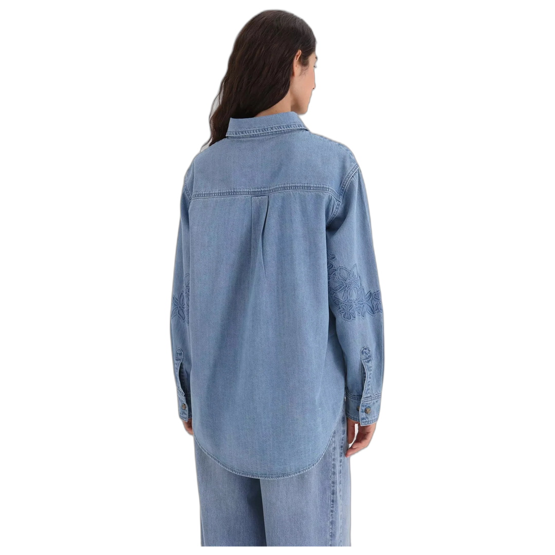 Camisa Yagmour Denim Penny Mujer Manga Larga Jean