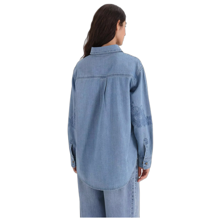 Camisa Yagmour Denim Penny Mujer Manga Larga Jean