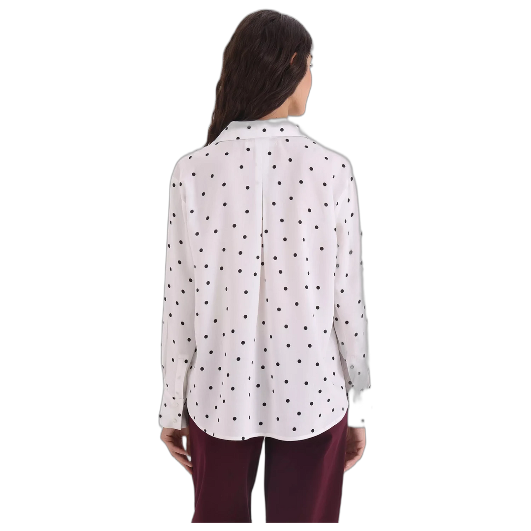 Camisa Yagmour Manga Larga Lunares Mujer Estampada