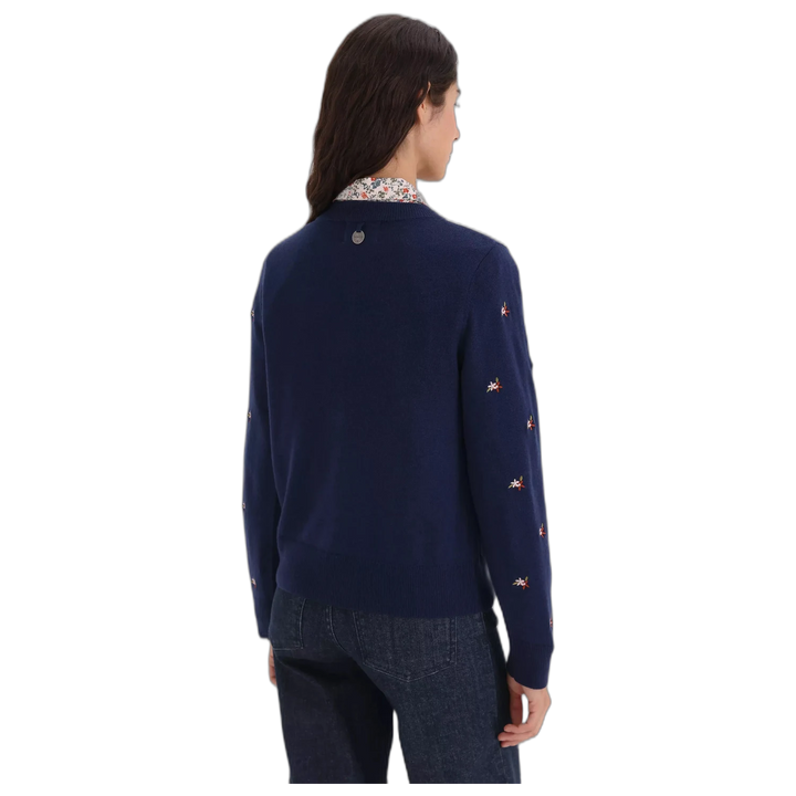 Sweater Yagmour Moly Bordado Mujer Tejido Regular Fit