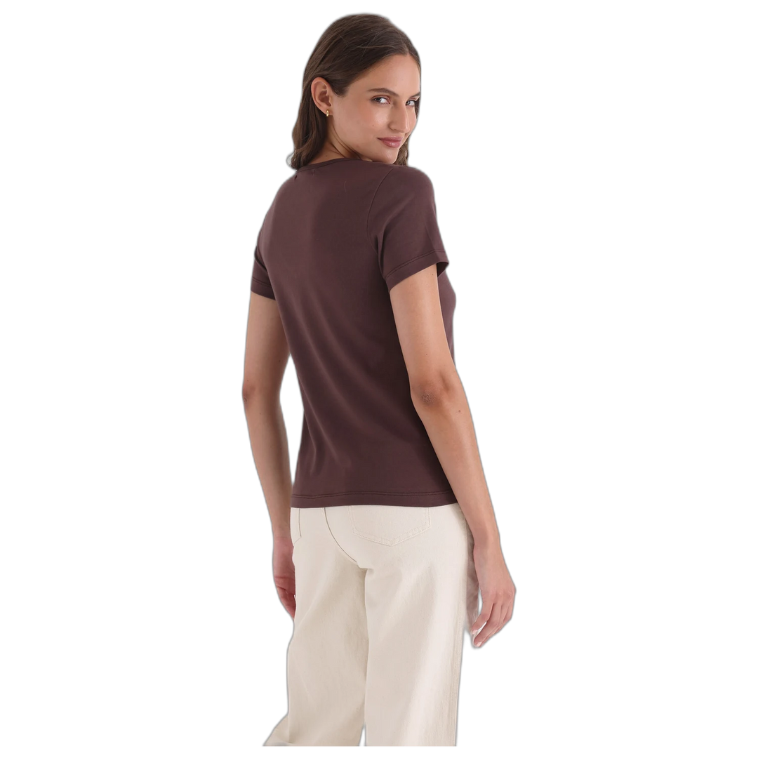 Remera Yagmour Penelope Escote V Manga Corta para Mujer