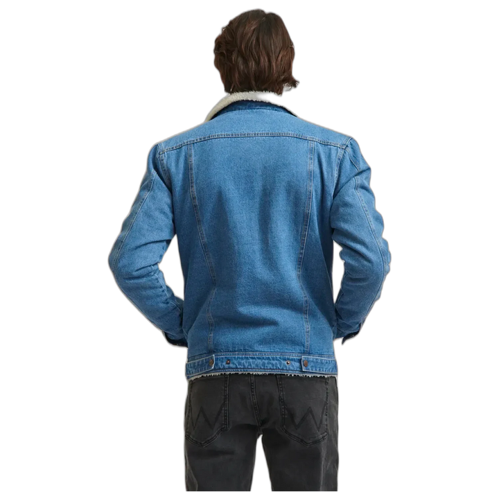 Campera Wrangler Denim Sherpa Hombre