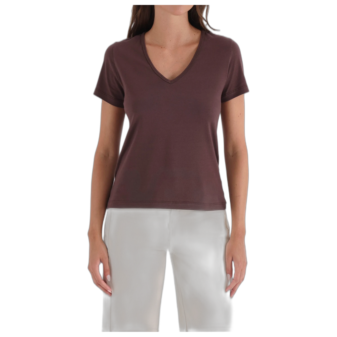 Remera Yagmour Penelope Escote V Manga Corta para Mujer
