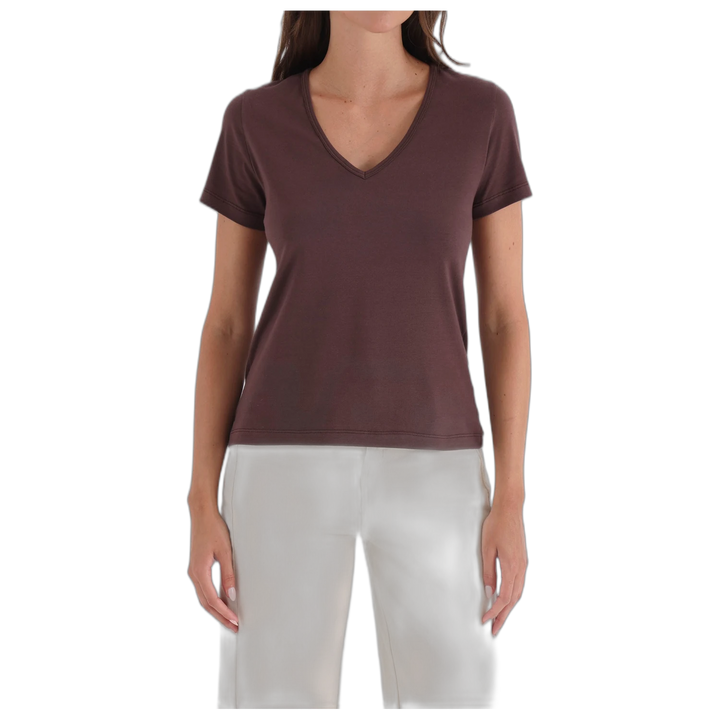 Remera Yagmour Penelope Escote V Manga Corta para Mujer
