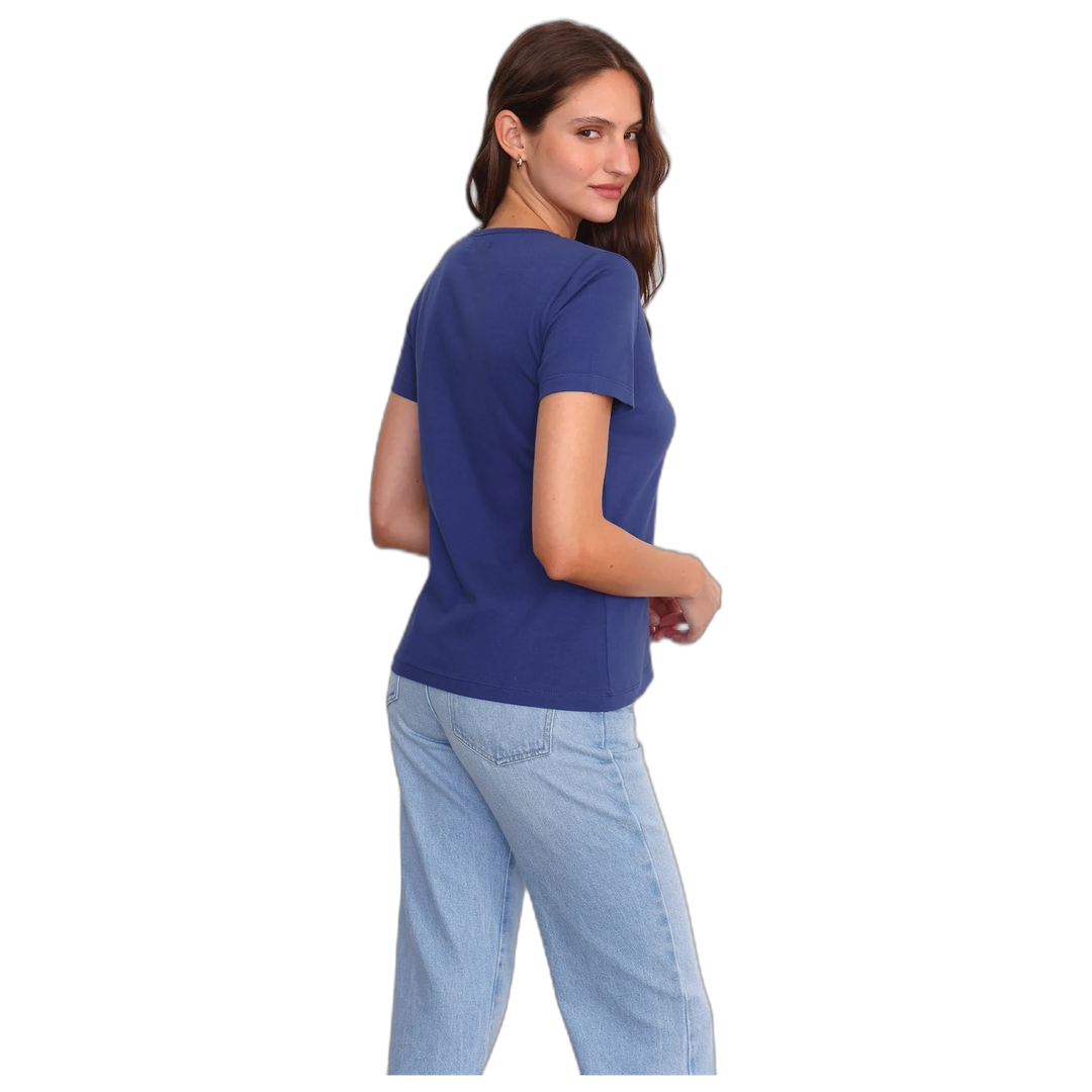 Remera Yagmour Penélope Manga Corta Escote V Mujer