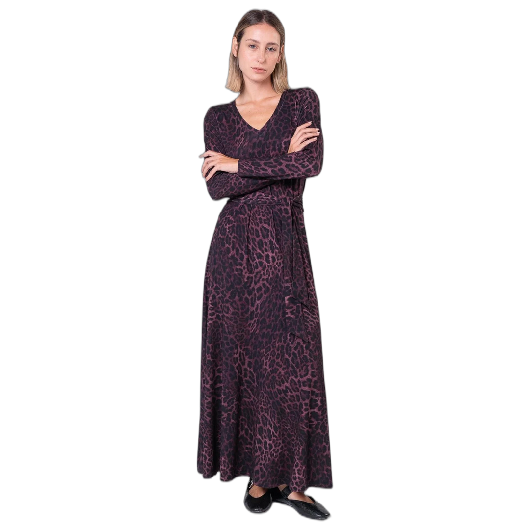 Vestido Wine Cheetah
