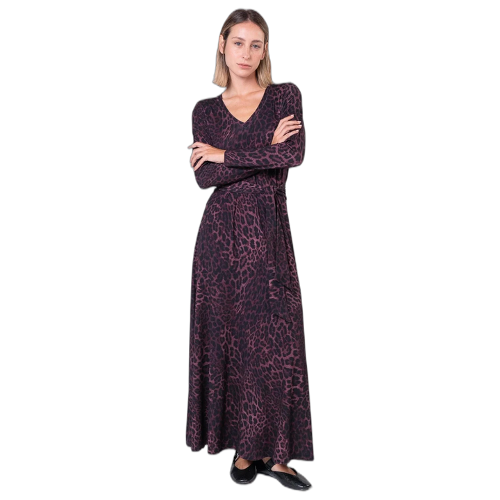 Vestido Wine Cheetah