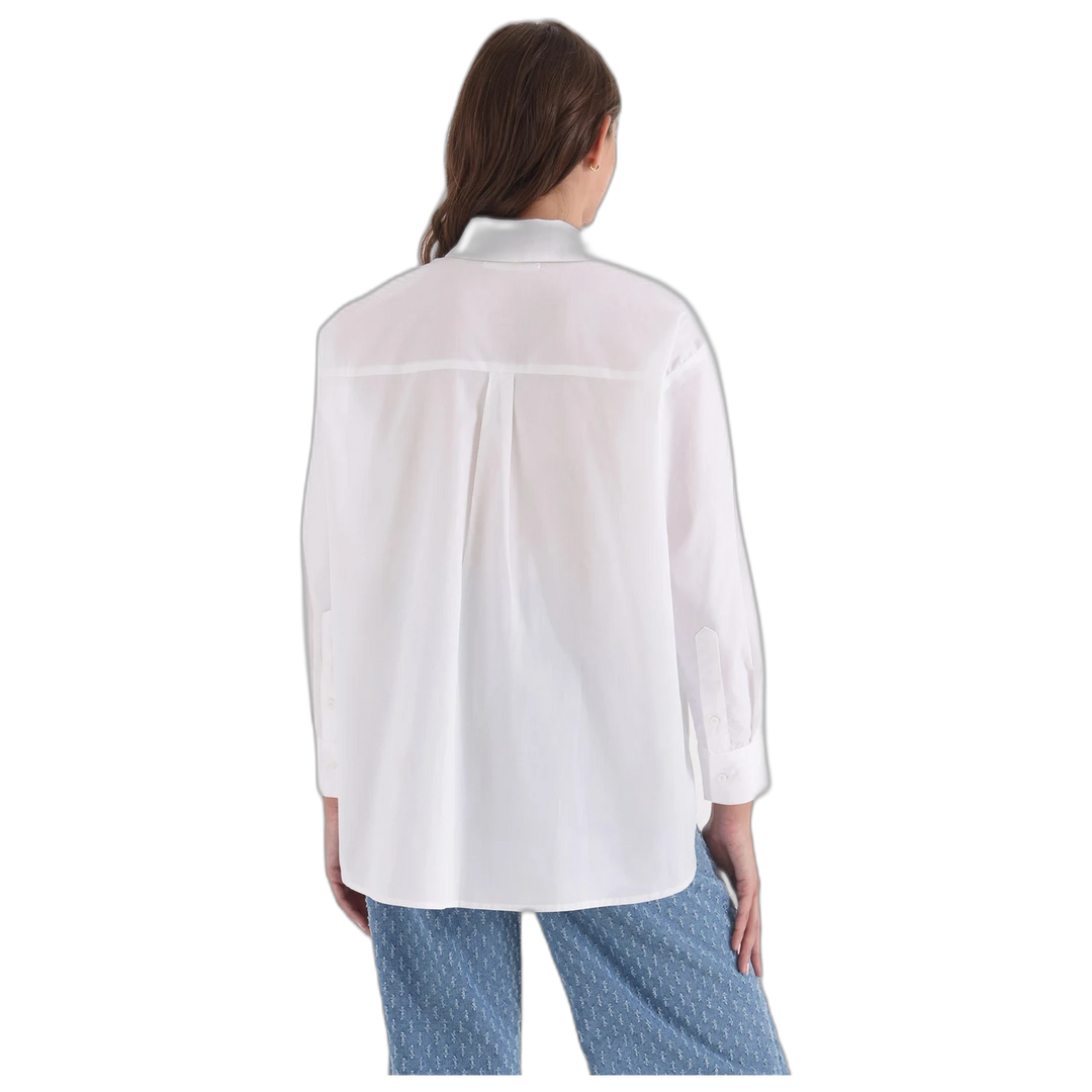 Camisa Algodón Burdeos Yagmour Mujer