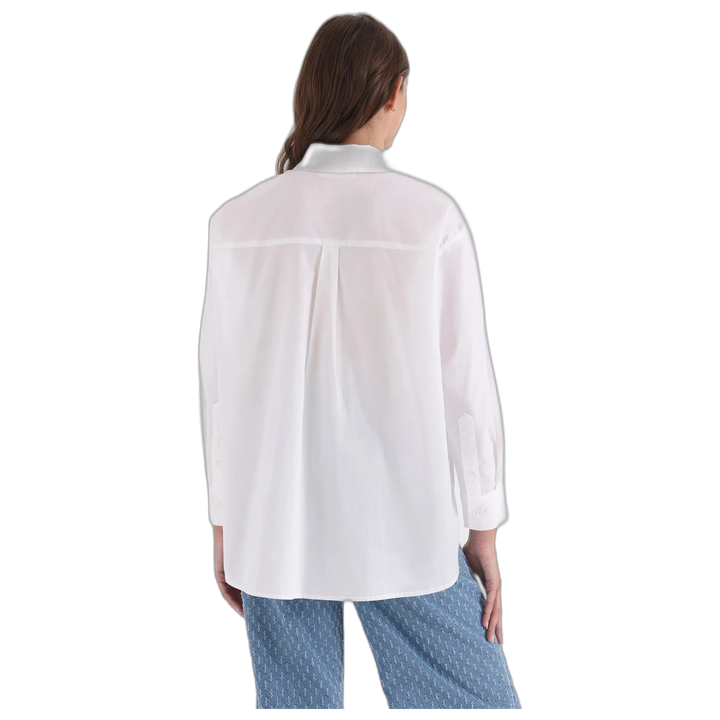 Camisa Algodón Burdeos Yagmour Mujer