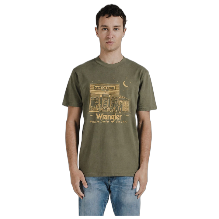Remera Blank Wrangler Hombre