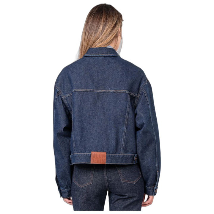 Campera Melocotón Boxy Estática Mujer Oversize