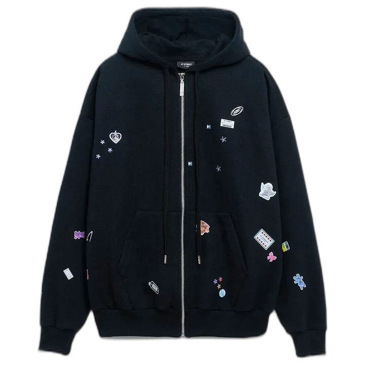 Campera 47 Street Stickers para Mujer