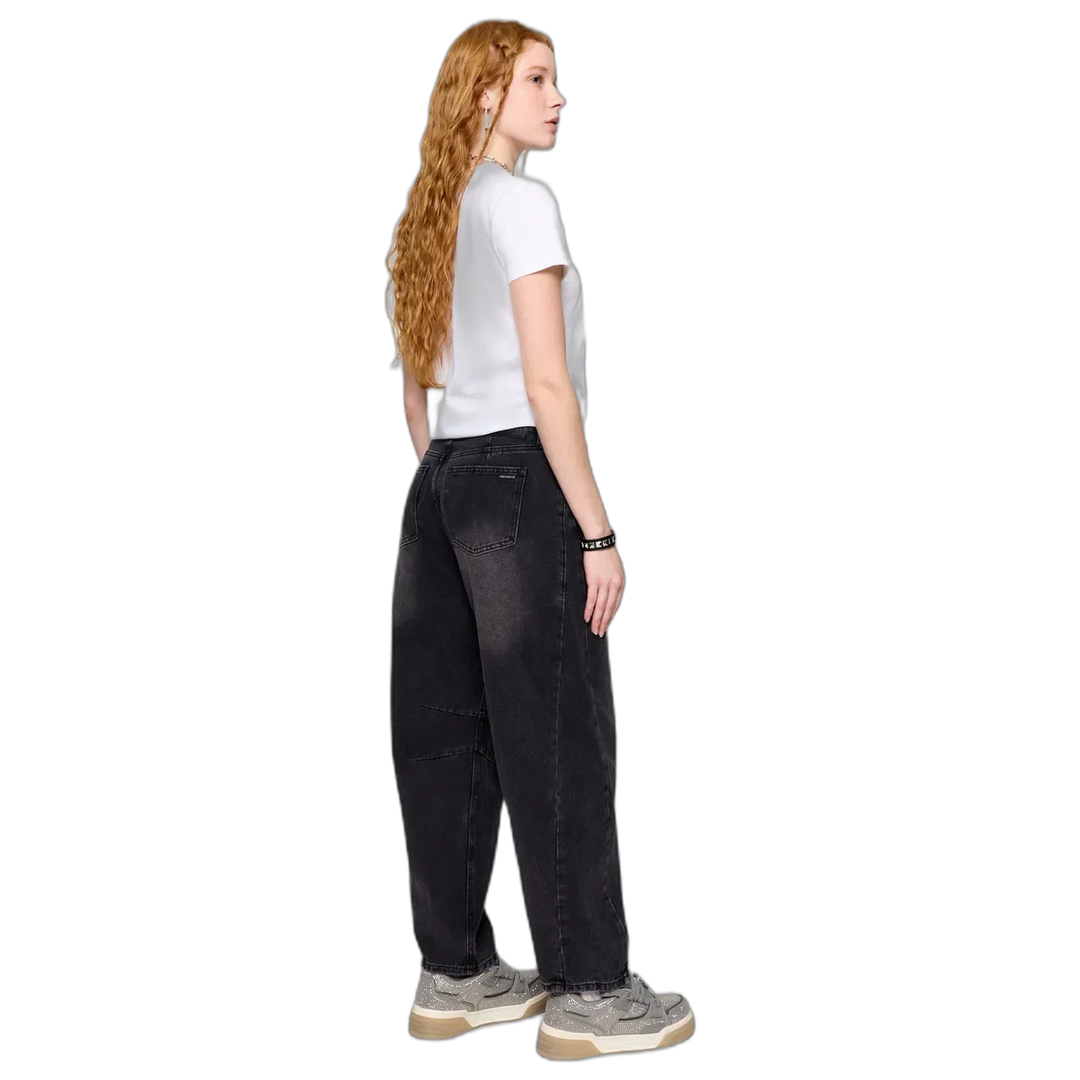 Jean Barrel Black 47 Street Mujer