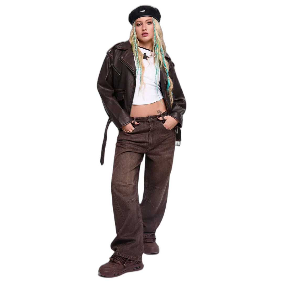 Jean Baggy Rules Brown 47 Street Mujer