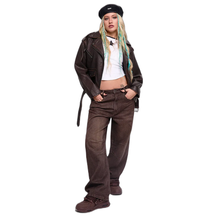 Jean Baggy Rules Brown 47 Street Mujer