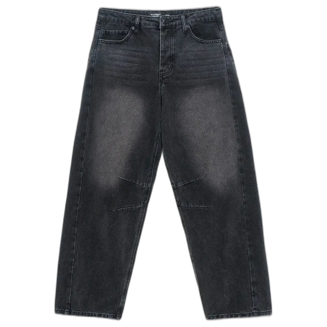 Jean Barrel Black 47 Street Mujer