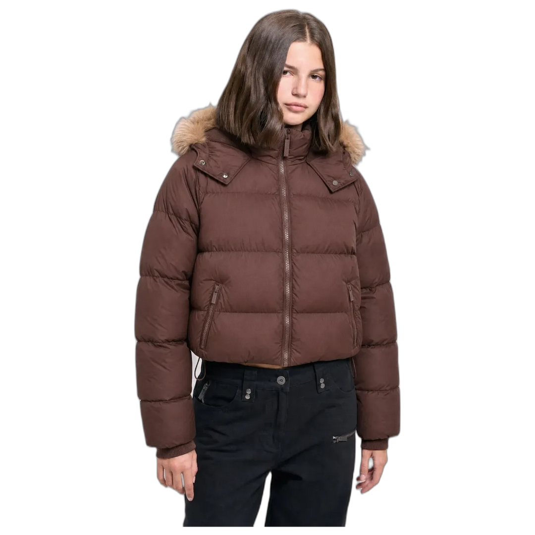 Campera Pause 47 Street Mujer Abrigada con Capucha