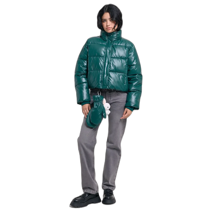 Campera 47 Street Lean Puffer Mujer con Cierre Frontal