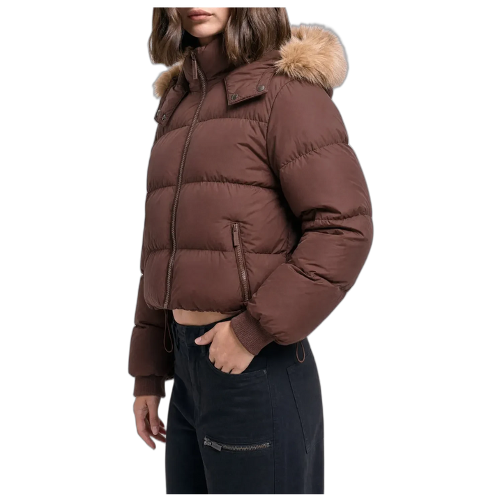 Campera Pause 47 Street Mujer Abrigada con Capucha