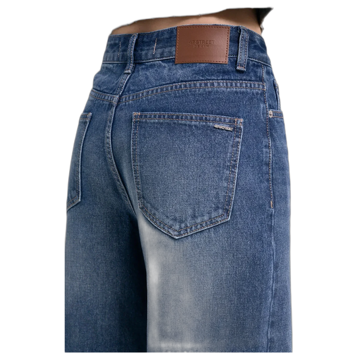JEAN WIDE LEG BLUE